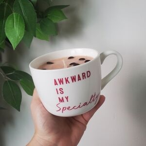 Coffee Bean Scented Candle Soy Wax Mug Hand Poured